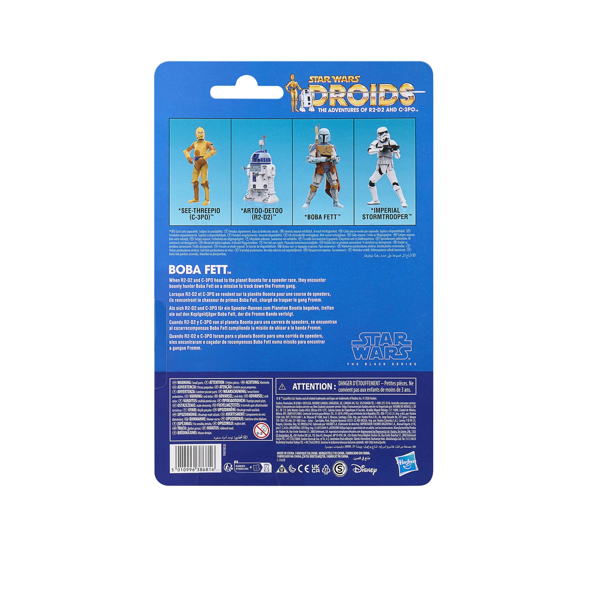 Vintage Hasbro Star Wars Pre-Order Pre-Order Boba Fett - DROIDS Cartoon - Hasbro Black Series (2026)