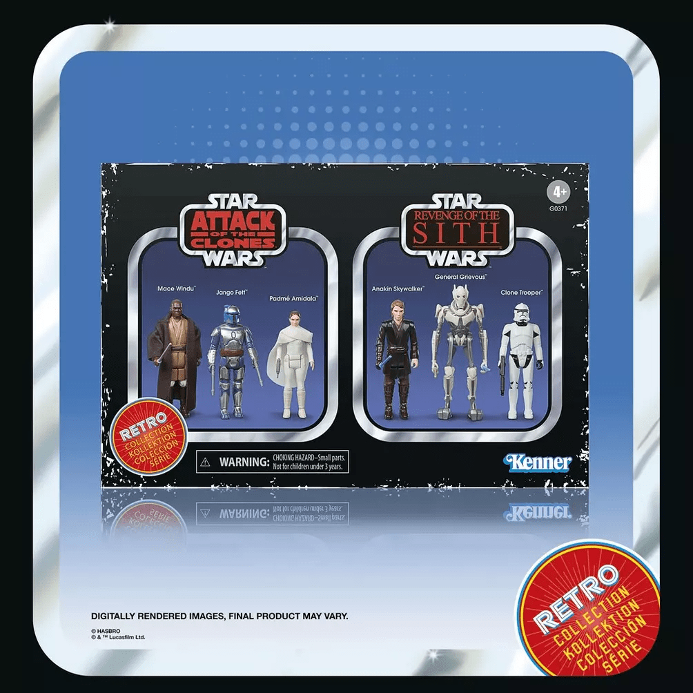 Vintage Hasbro Star Wars Pre-Order Pre-Order Episode II & III 6-Pack - Retro Collection Hasbro Star Wars