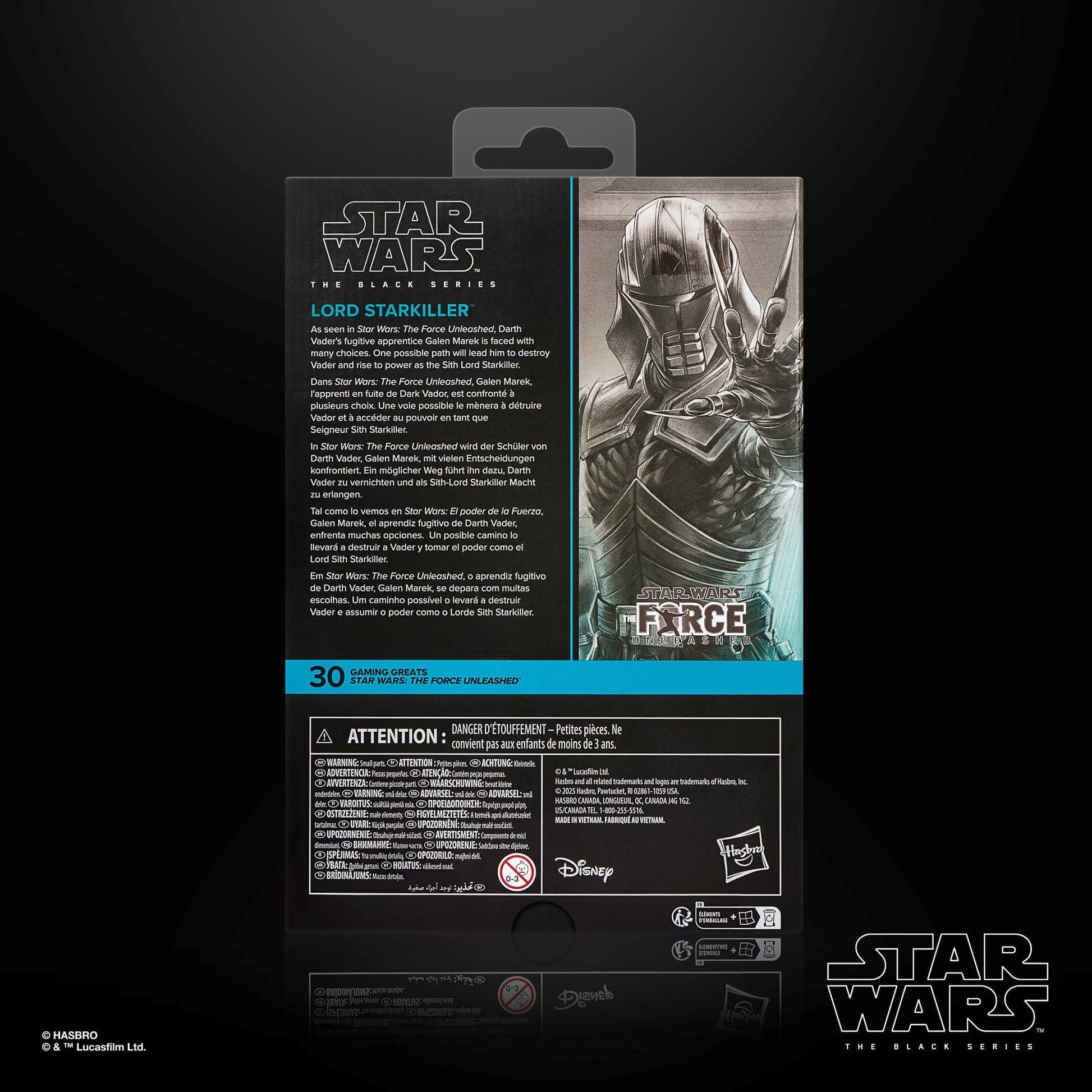 Vintage Hasbro Star Wars Pre-Order Pre-Order Lord Starkiller Deluxe GG 30 - Gaming Greats - Hasbro Black Series