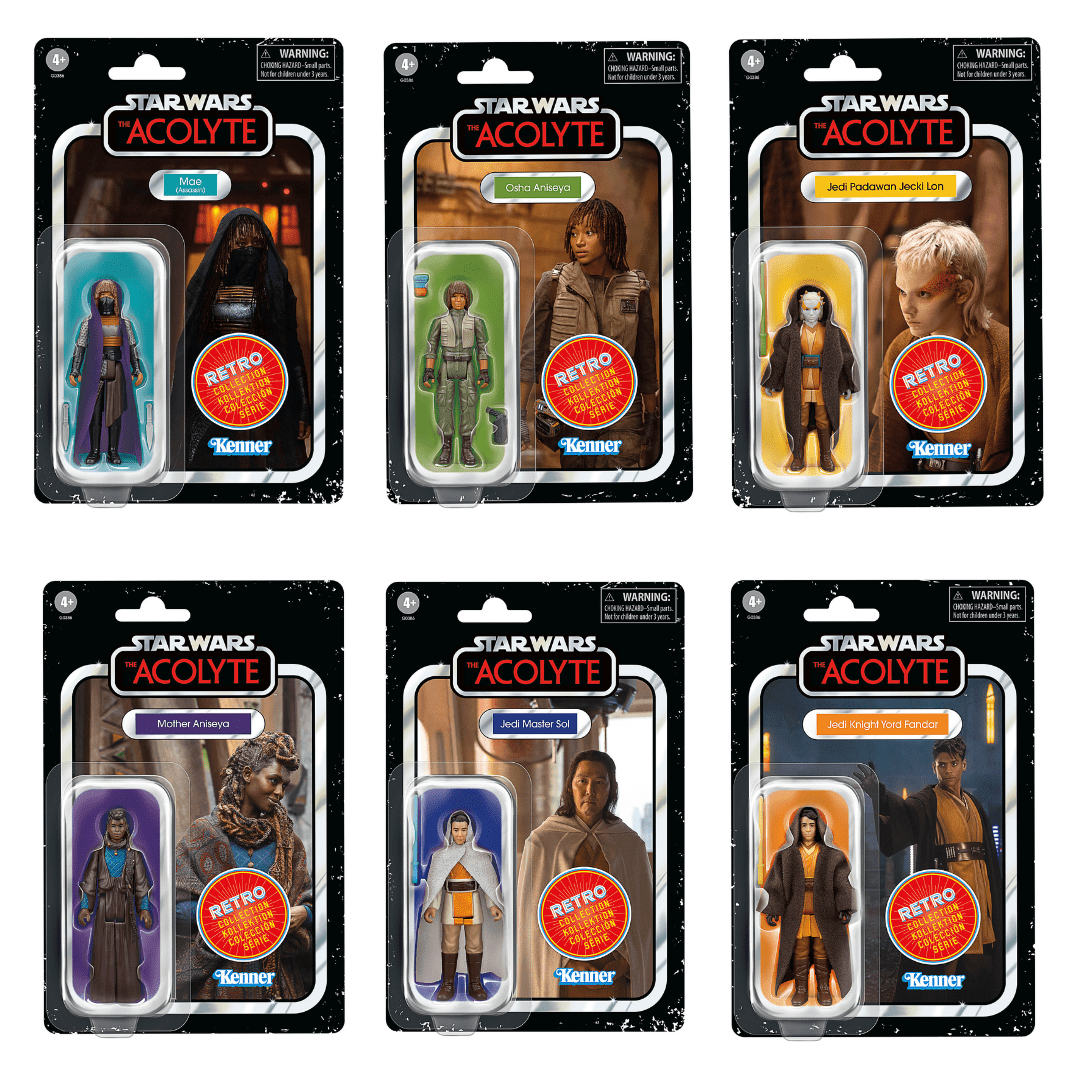 Vintage Hasbro Star Wars Pre-Order Pre-Order The Acolyte Multipack - Retro Collection Hasbro Star Wars