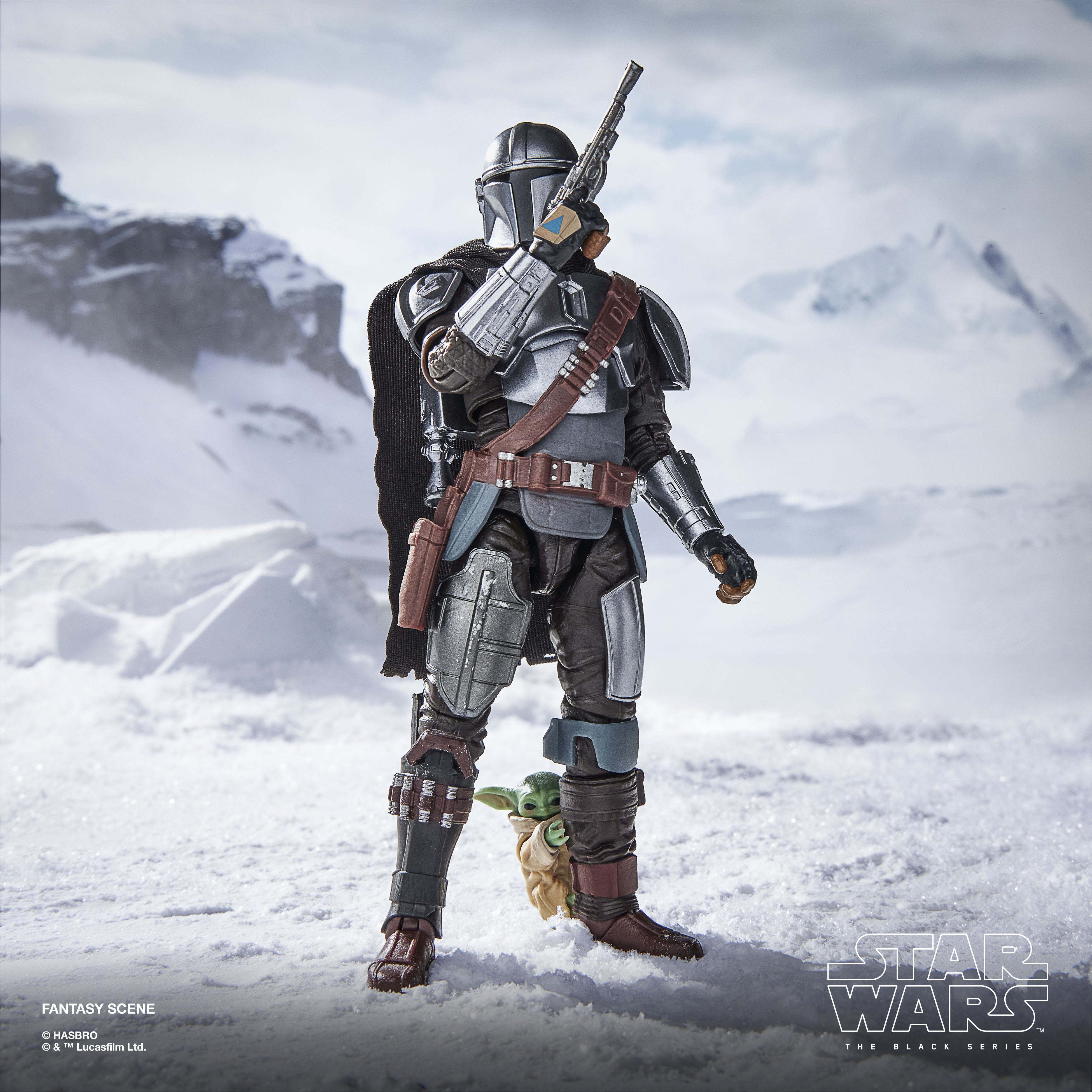 The Mandalorian & Grogu Deluxe WHITE BOX - #01 - Hasbro Black