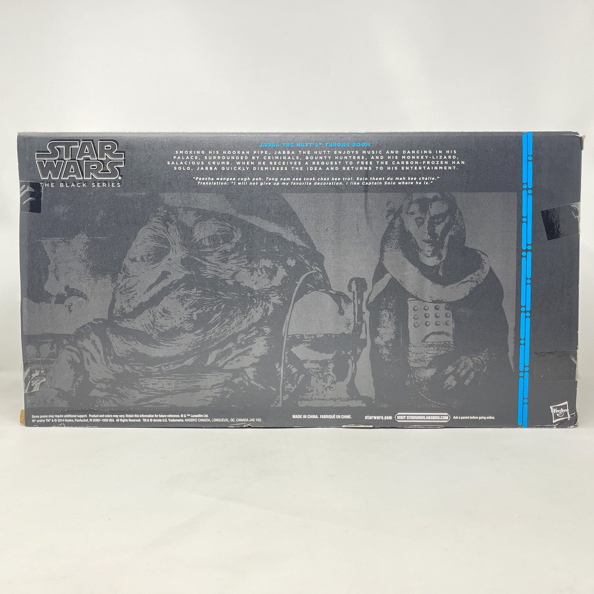 Vintage Hasbro Star Wars Throne Room with Jabba the Hutt and Salacious Crumb (SDCC 2014) - Black Series Figure Star Wars Action Figure Playset
