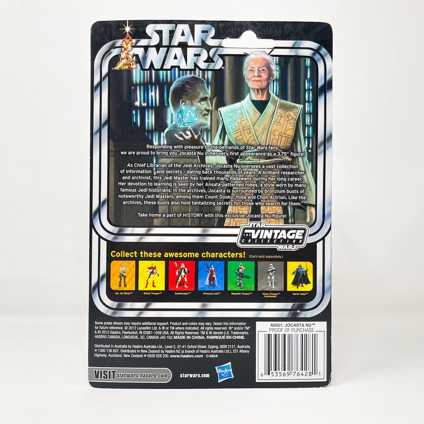 Vintage Hasbro Star Wars Vintage Collection Carded Jocasta Nu (Proof Card) – Hasbro Star Wars The Vintage Collection (2013)