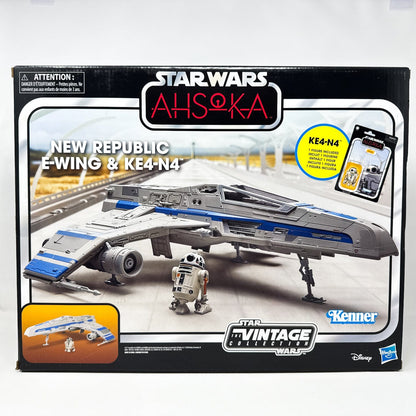 Vintage Hasbro Star Wars Vintage Collection Carded New Republic E-Wing & KE4-N4 - Hasbro Vintage Collection Ship & Figure (2024)