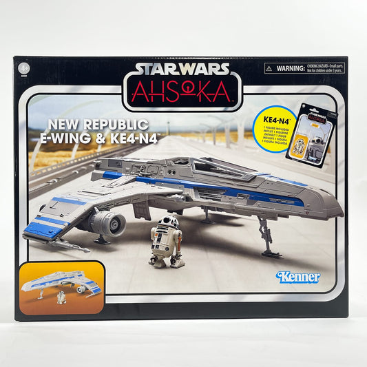 Vintage Hasbro Star Wars Vintage Collection Carded New Republic E-Wing & KE4-N4 - Hasbro Vintage Collection Ship & Figure (2024)