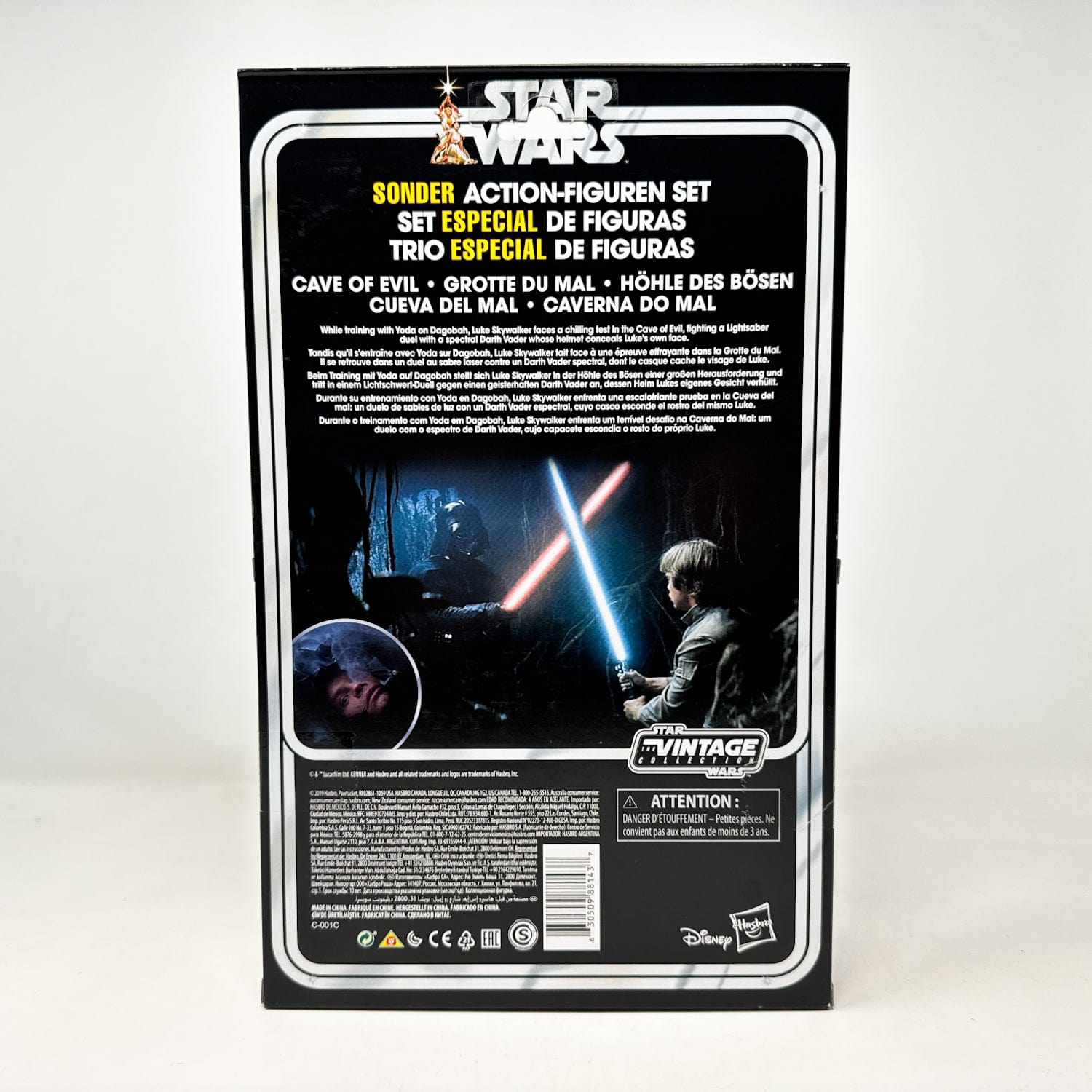 Vintage Hasbro Star Wars Vintage Collection Carded VC Cave Of Evil - Luke - Yoda - Darth Vader (2019) - The Vintage Collection Special Action Figure Set