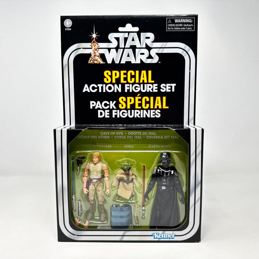 Vintage Hasbro Star Wars Vintage Collection Carded VC Cave Of Evil - Luke - Yoda - Darth Vader (2019) - The Vintage Collection Special Action Figure Set