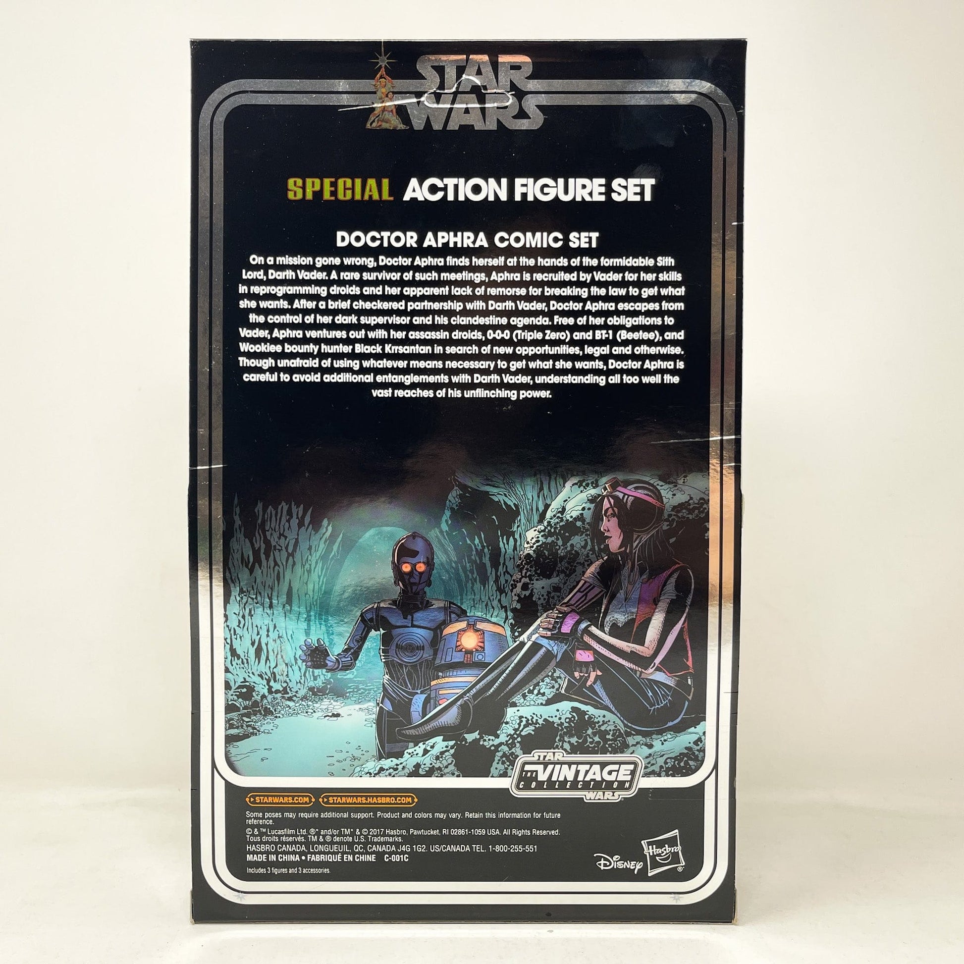 Vintage Hasbro Star Wars Vintage Collection Carded VC Doctor Aphra Comic 3-pack SDCC (Unpunched) - The Vintage Collection
