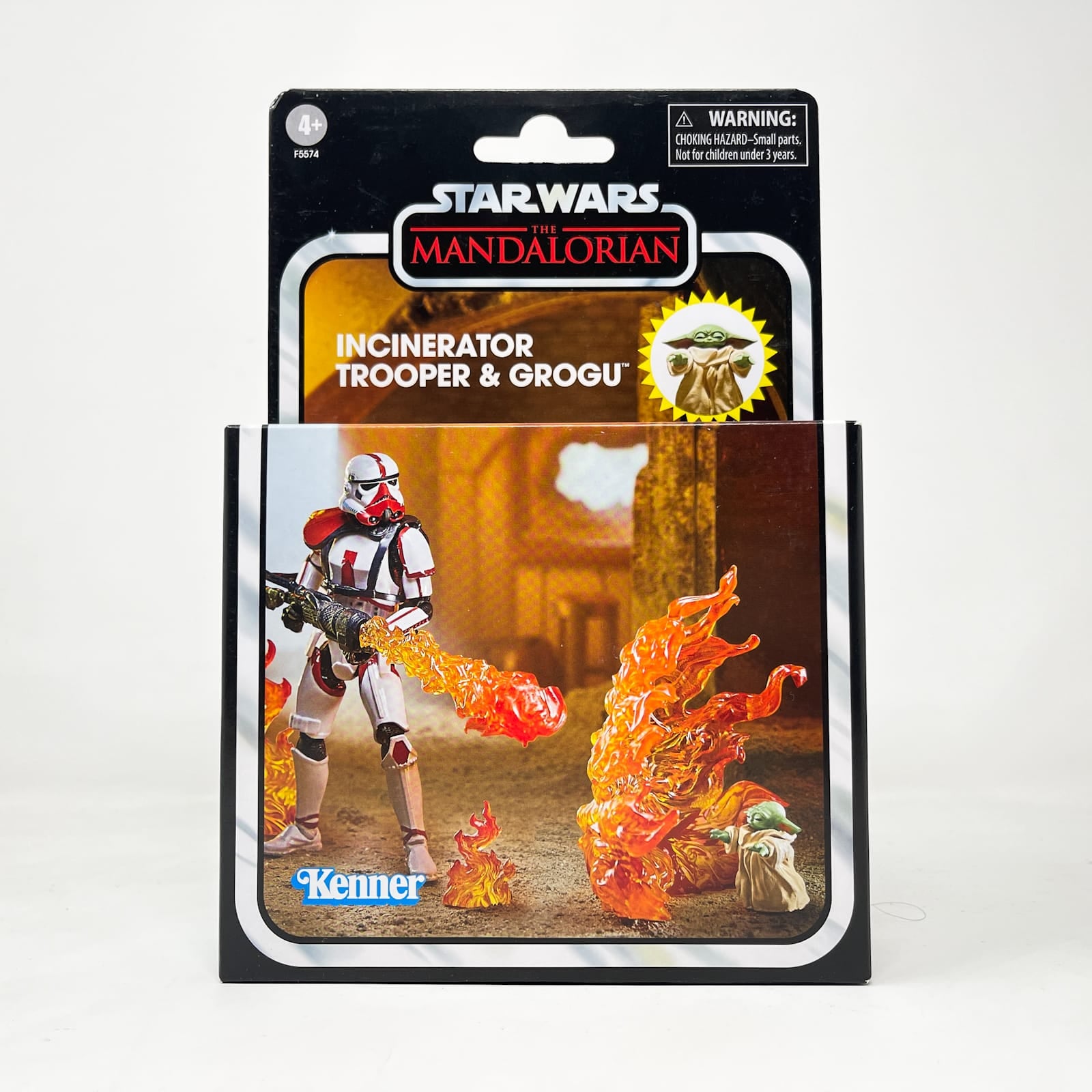 Vintage Hasbro Star Wars Vintage Collection Carded VC Incinerator Trooper & Grogu (Deluxe)- Hasbro Vintage Collection (2022)