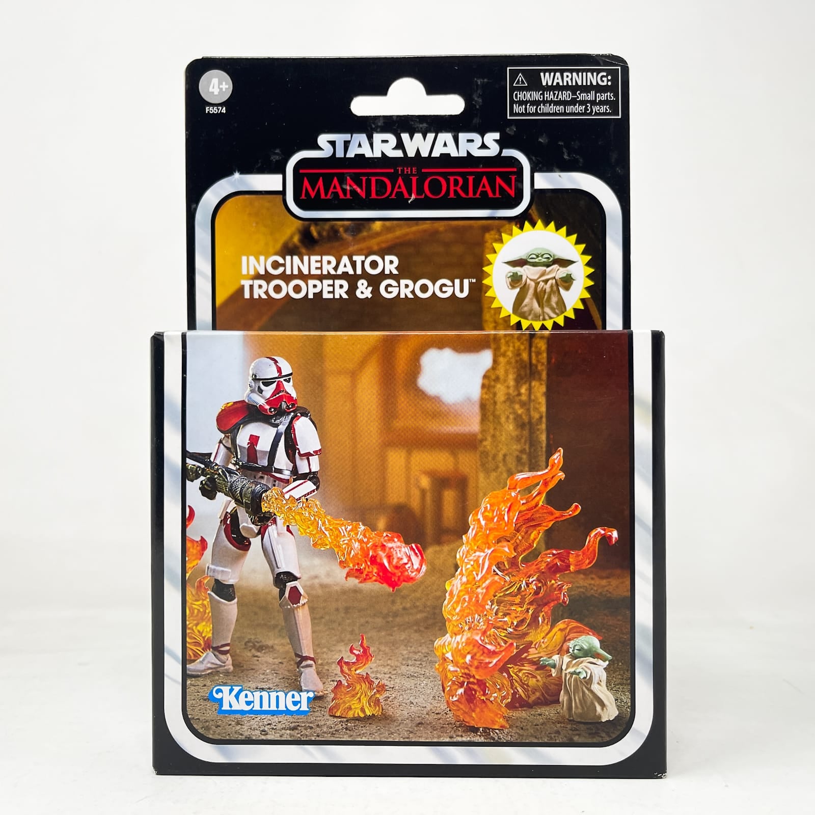 Vintage Hasbro Star Wars Vintage Collection Carded VC Incinerator Trooper & Grogu (Deluxe)- Hasbro Vintage Collection (2022)