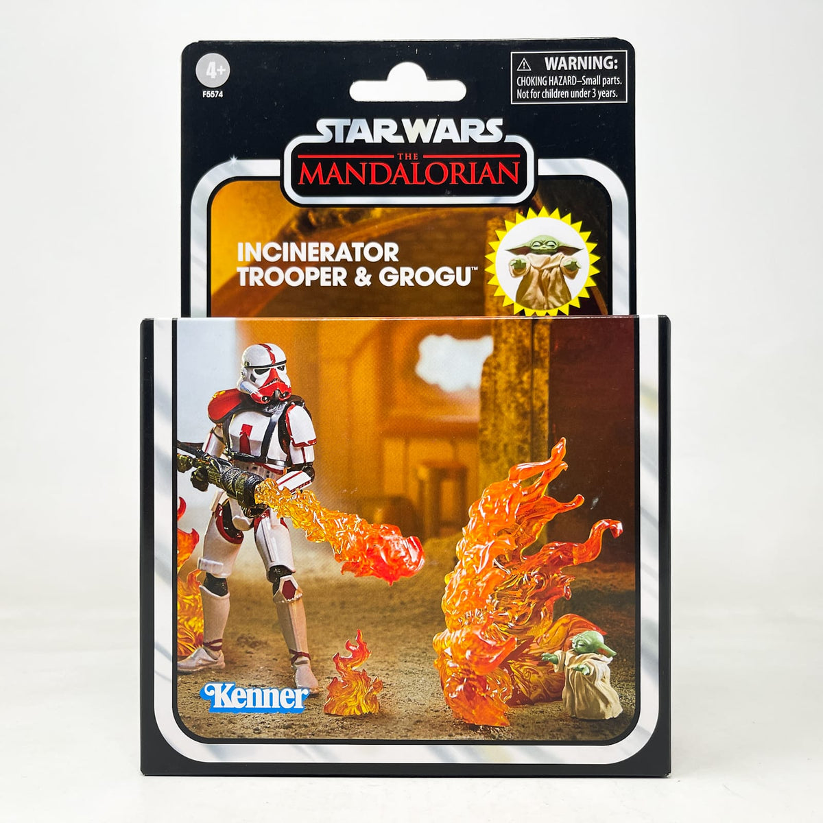 Vintage Hasbro Star Wars Vintage Collection Carded VC Incinerator Trooper & Grogu (Deluxe)- Hasbro Vintage Collection (2022)