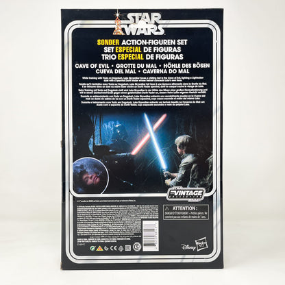 Vintage Hasbro Star Wars Vintage Collection Carded VC Multipack - Cave Of Evil - Luke - Yoda - Darth Vader (2019) - Hasbro Vintage Collection Special Action Figure Set
