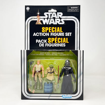 Vintage Hasbro Star Wars Vintage Collection Carded VC Multipack - Cave Of Evil - Luke - Yoda - Darth Vader (2019) - Hasbro Vintage Collection Special Action Figure Set