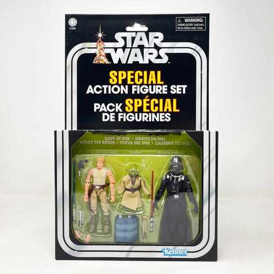 Vintage Hasbro Star Wars Vintage Collection Carded VC Multipack - Cave Of Evil - Luke - Yoda - Darth Vader (2019) - Hasbro Vintage Collection Special Action Figure Set