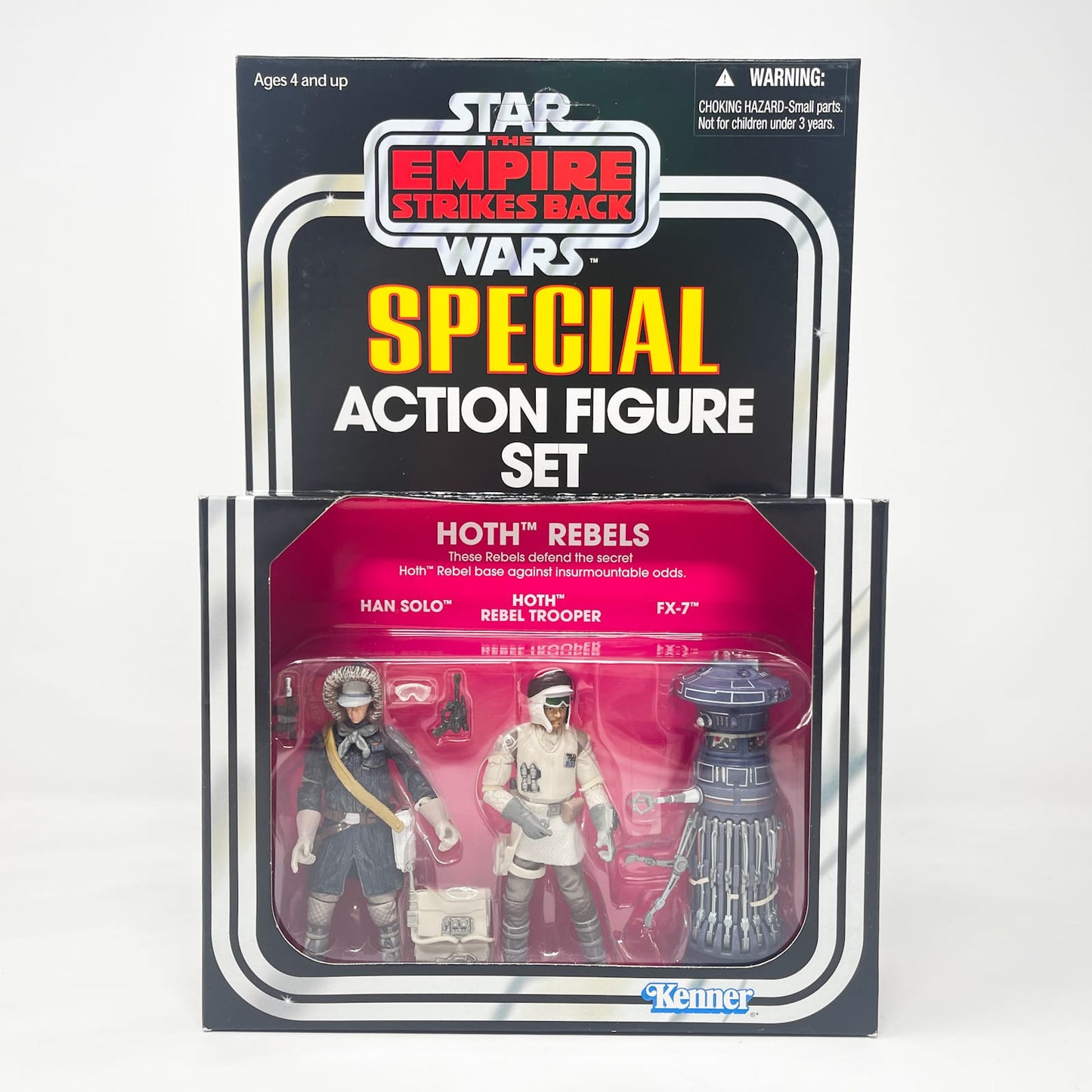 Vintage Hasbro Star Wars Vintage Collection Carded VC Multipack - Hoth Rebels Han Solo. Rebel Trooper, FX-7  - Hasbro Vintage Collection (2010)