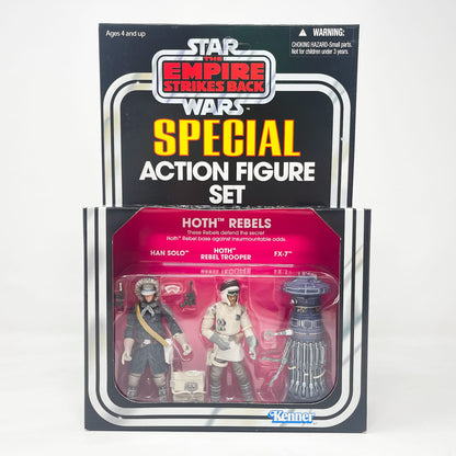 Vintage Hasbro Star Wars Vintage Collection Carded VC Multipack - Hoth Rebels Han Solo. Rebel Trooper, FX-7  - Hasbro Vintage Collection (2010)