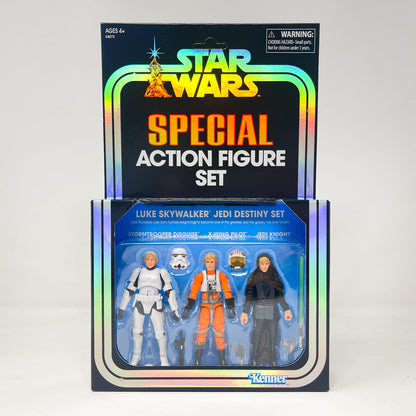 Vintage Hasbro Star Wars Vintage Collection Carded VC Multipack Luke Skywalker Jedi Destiny Set (SDCC 2019) - The Vintage Collection Special Action Figure 3-Pack