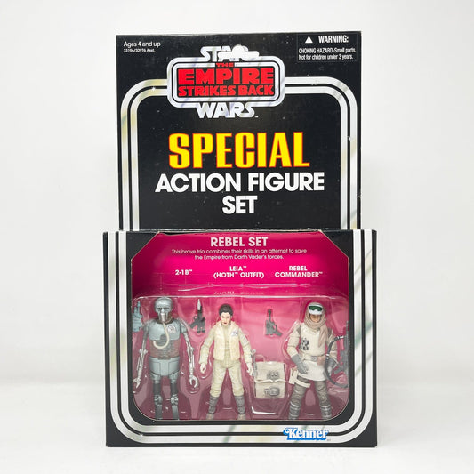 Vintage Hasbro Star Wars Vintage Collection Carded VC Multipack - Rebel Set - 2-1B, Leia Hoth, Rebelk Commander - Hasbro Vintage Collection Special Action Figure Set