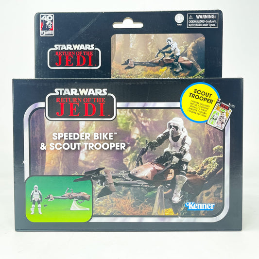 Vintage Hasbro Star Wars Vintage Collection Carded VC Speeder Bike & ROTJ Scout Trooper (Deluxe) - Hasbro Vintage Collection (2023)