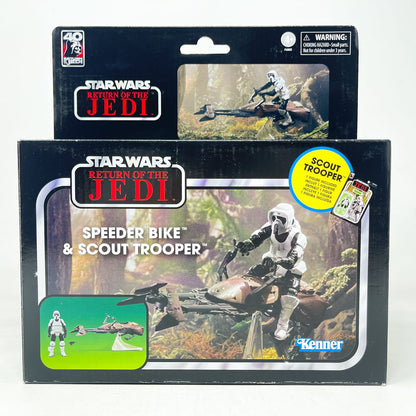 Vintage Hasbro Star Wars Vintage Collection Carded VC Speeder Bike & ROTJ Scout Trooper (Deluxe) - Hasbro Vintage Collection (2023)