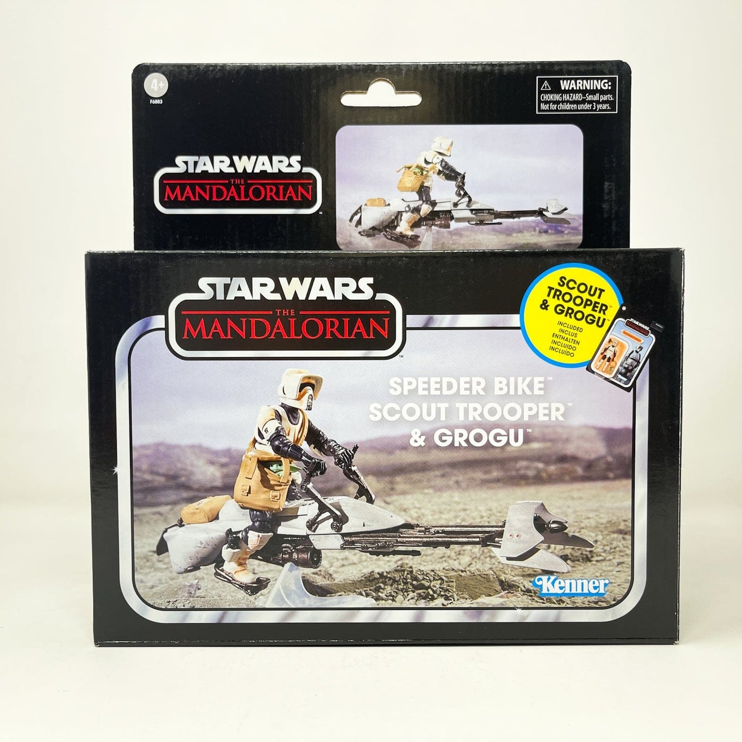 Vintage Hasbro Star Wars Vintage Collection Carded VC Speeder Bike - Scout Trooper & Grogu (Deluxe) - Hasbro Vintage Collection (2023)
