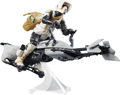 Vintage Hasbro Star Wars Vintage Collection Carded VC Speeder Bike - Scout Trooper & Grogu (Deluxe) - The Vintage Collection Hasbro Star Wars