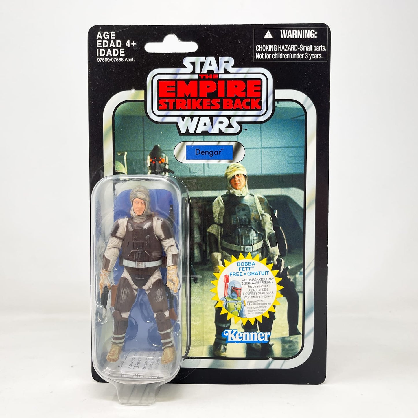 Vintage Hasbro Star Wars Vintage Collection Carded VC001 Dengar (ESB) - Canadian Error Offer - Hasbro The Vintage Collection (2010)