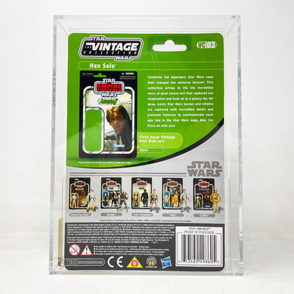Vintage Hasbro Star Wars Vintage Collection Carded VC003 Han Solo (Echo Base) FOIL GRADED AFA 9.0 - Hasbro Vintage Collection (2010)