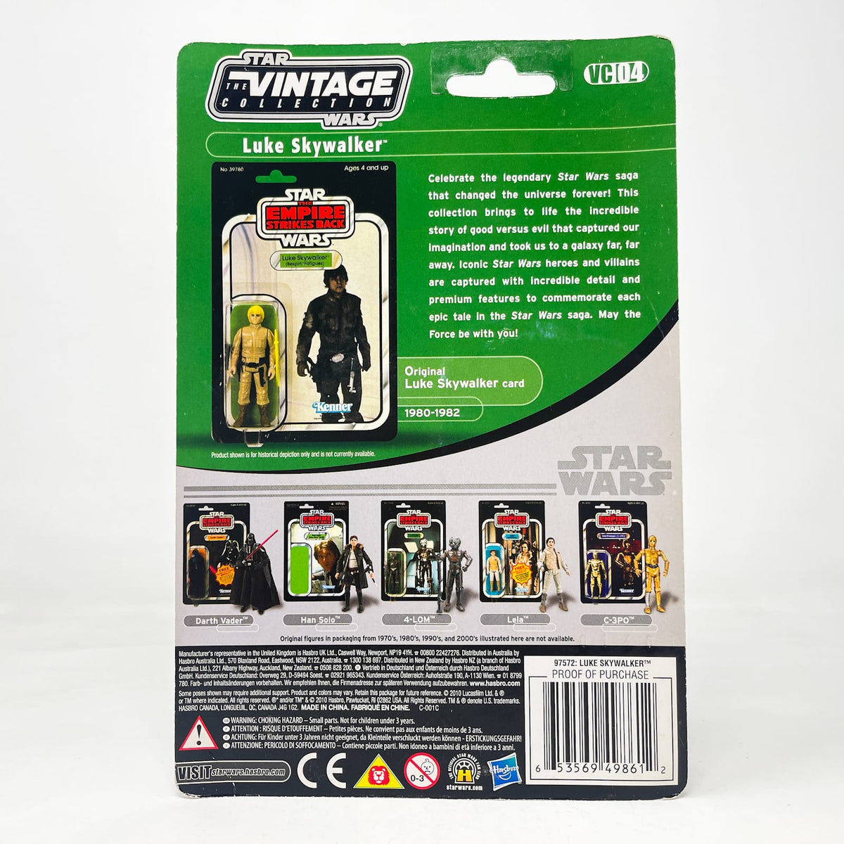 Vintage Hasbro Star Wars Vintage Collection Carded VC004 Luke Skywalker (Bespin Fatigues) Fett Offer (2010) - The Vintage Collection Hasbro