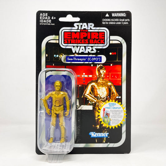 Vintage Hasbro Star Wars Vintage Collection Carded VC006 See-Threepio - C-3PO (Canadian Cardback) 2010  - The Vintage Collection Hasbro Star Wars