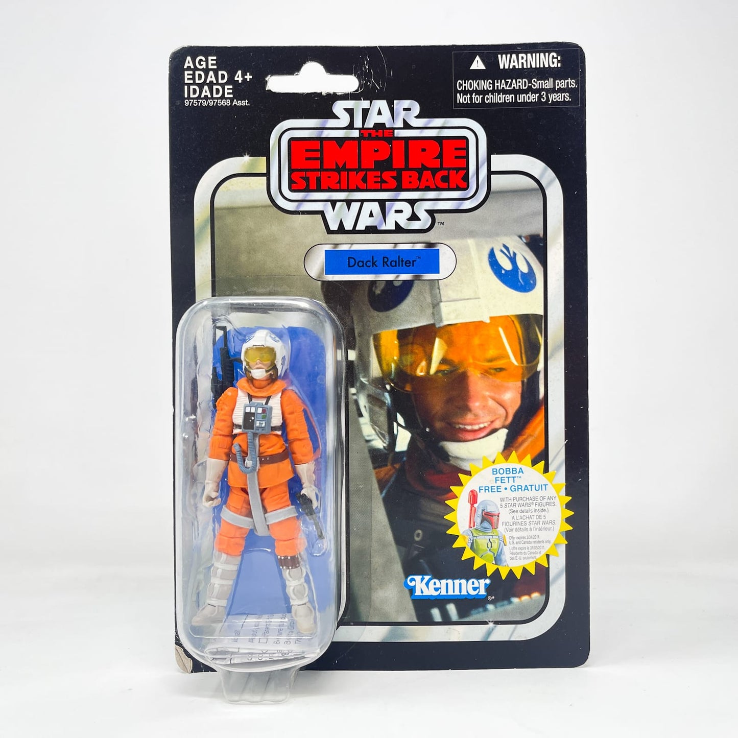 Vintage Hasbro Star Wars Vintage Collection Carded VC007 Dack Ralter - Snowspeeder Pilot - Canadian Bobba Fett Error Card - The Vintage Collection Hasbro