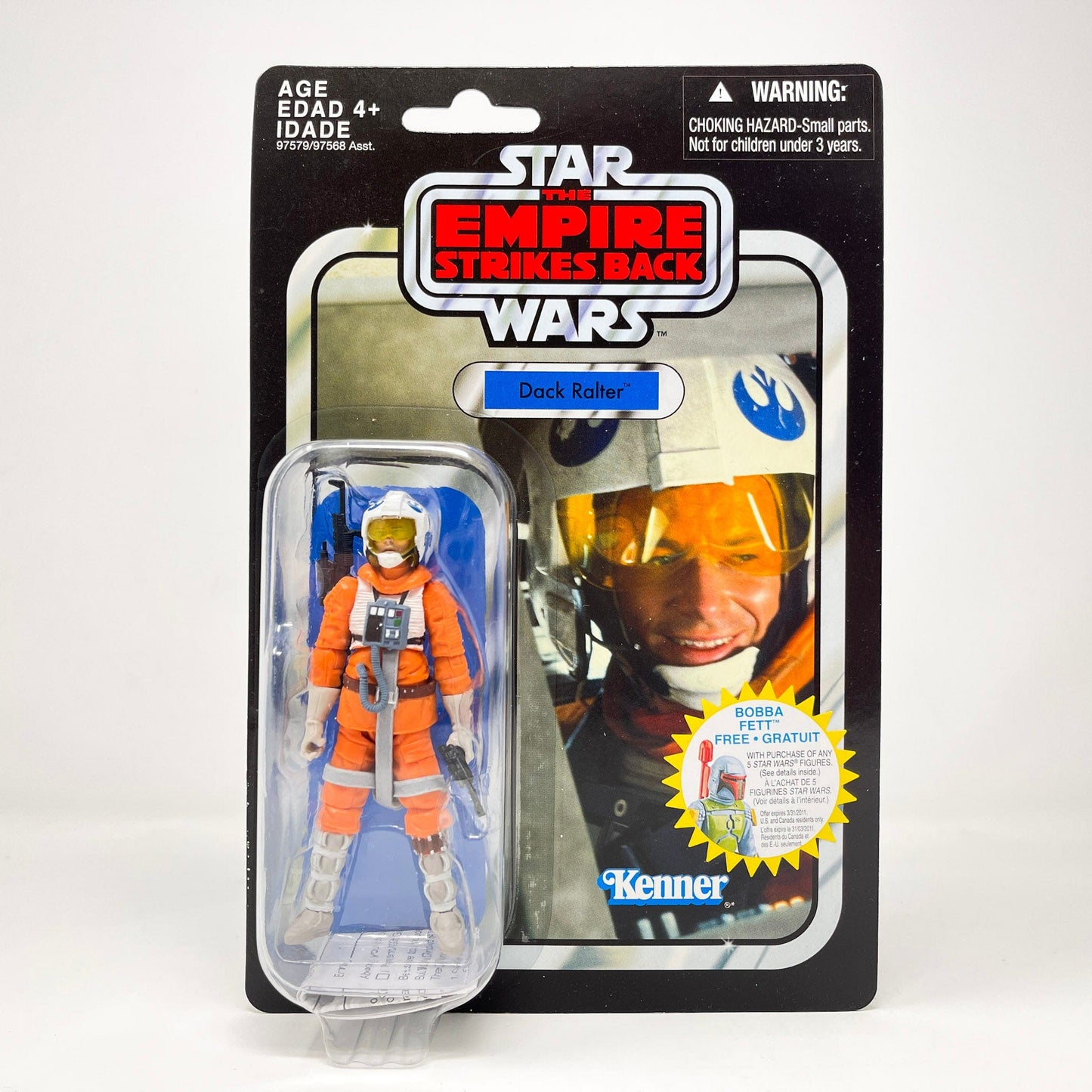 Vintage Hasbro Star Wars Vintage Collection Carded VC007 Dack Ralter - Snowspeeder Pilot (Canadian Cardback) 2010 - The Vintage Collection Hasbro Star Wars