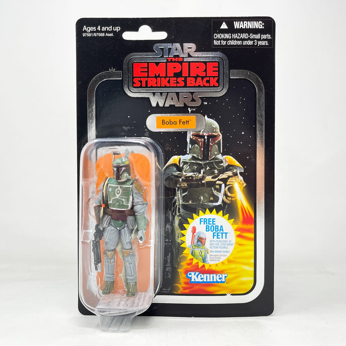 Vintage Hasbro Star Wars Vintage Collection Carded VC009 Boba Fett ESB FOIL - Hasbro The Vintage Collection (2010)