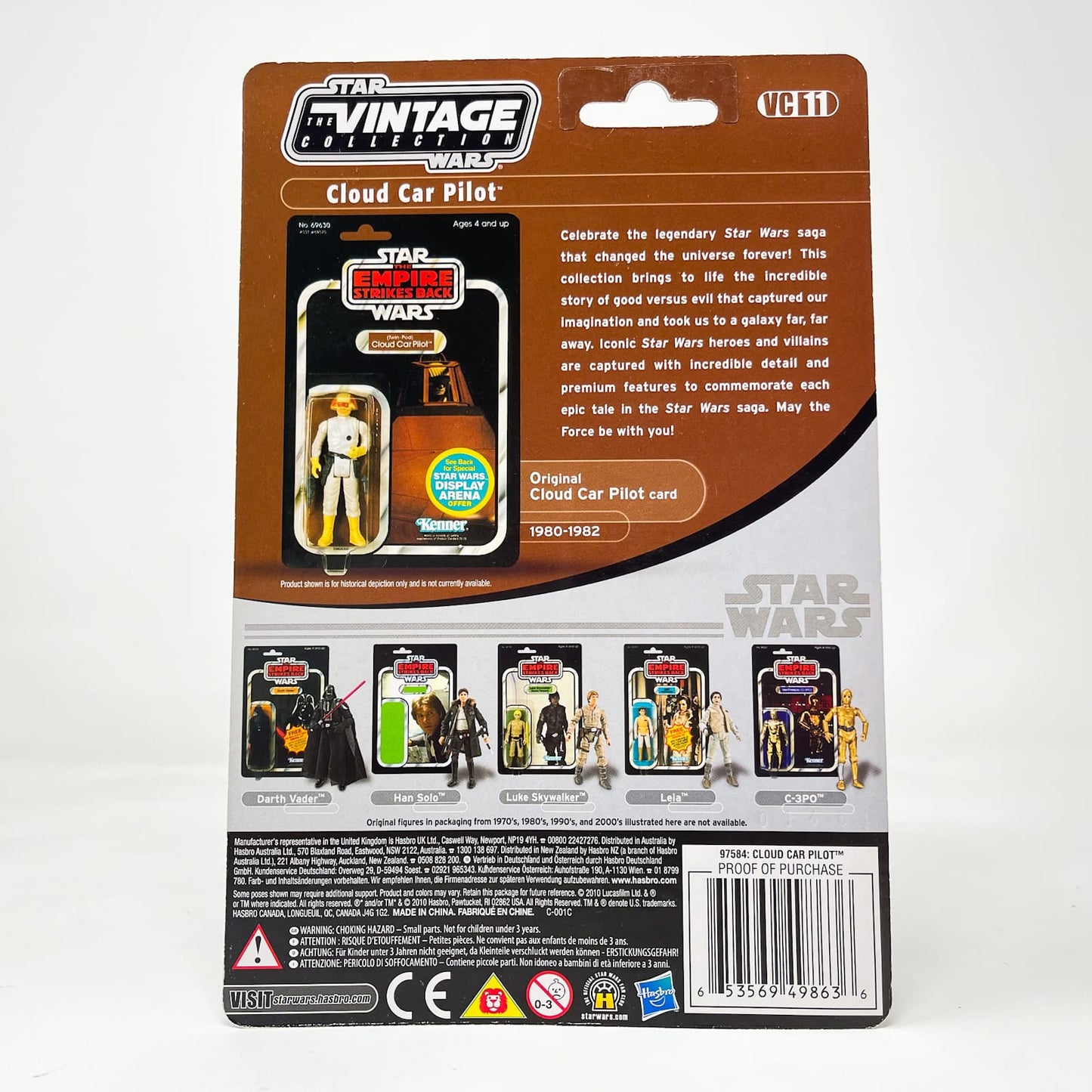 Vintage Hasbro Star Wars Vintage Collection Carded VC011 Cloud Car Pilot (Twin Pod) - The Vintage Collection Hasbro Star Wars