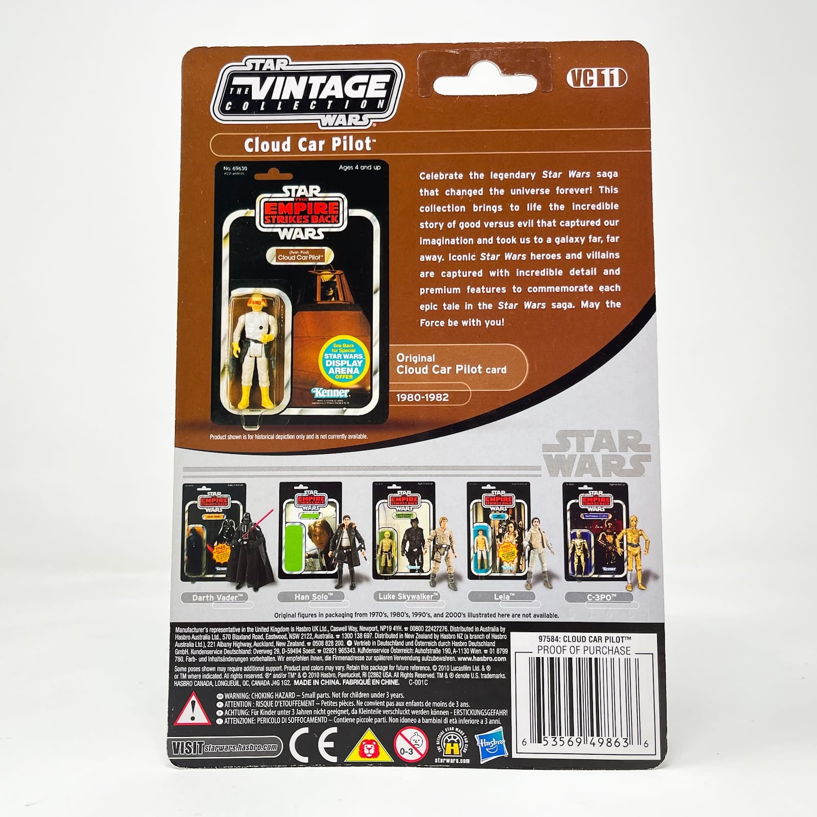 Vintage Hasbro Star Wars Vintage Collection Carded VC011 Cloud Car Pilot (Twin Pod) - The Vintage Collection Hasbro Star Wars