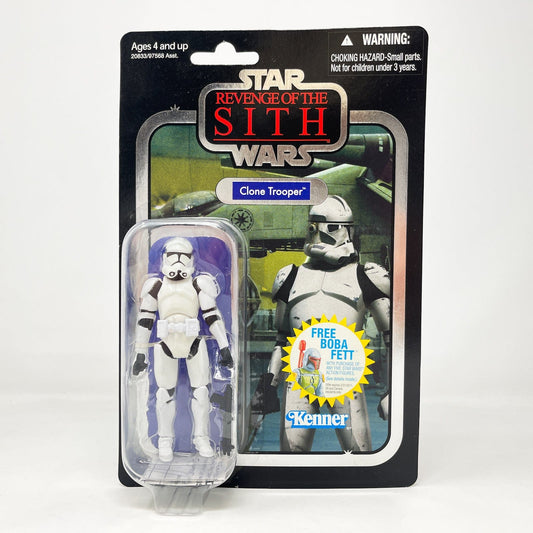 Vintage Hasbro Star Wars Vintage Collection Carded VC015 Clone Trooper (2010) - Foil Card Back - The Vintage Collection