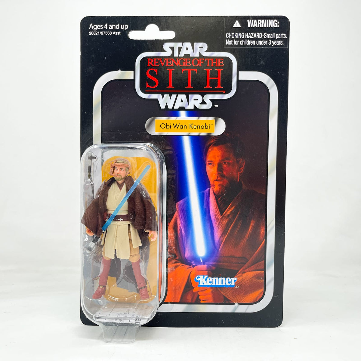 Vintage Hasbro Star Wars Vintage Collection Carded VC016 Obi Wan Kenobi - ROTS (2010) - The Vintage Collection