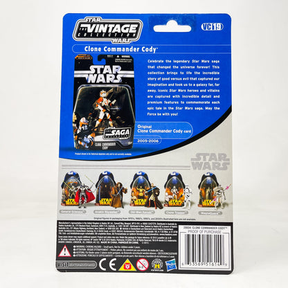 Vintage Hasbro Star Wars Vintage Collection Carded VC019 Clone Commander Cody FOIL - The Vintage Collection (2010)