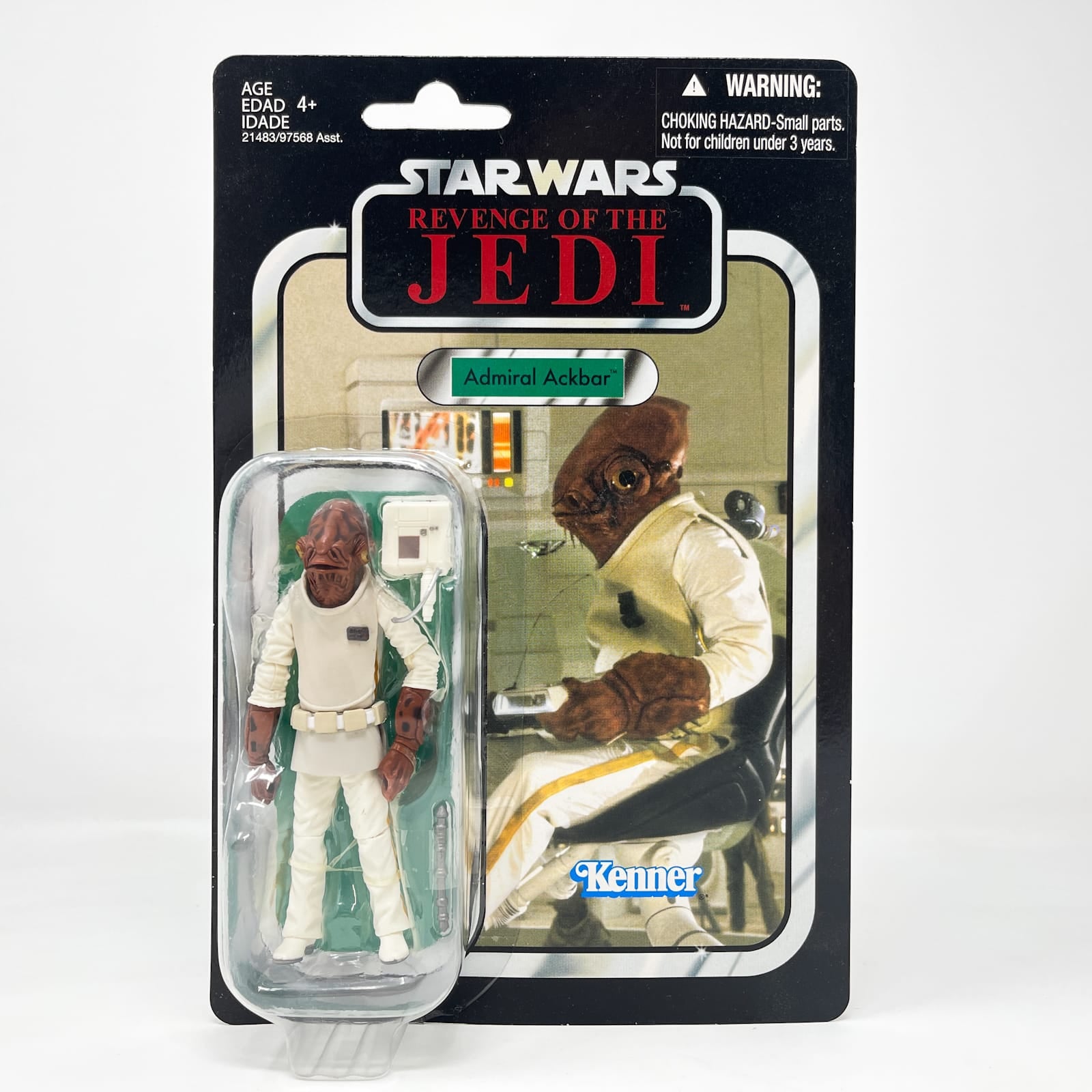 Vintage Hasbro Star Wars Vintage Collection Carded VC022 Admiral Ackbar ROTJ - Canadian Offerless - The Vintage Collection (2010)