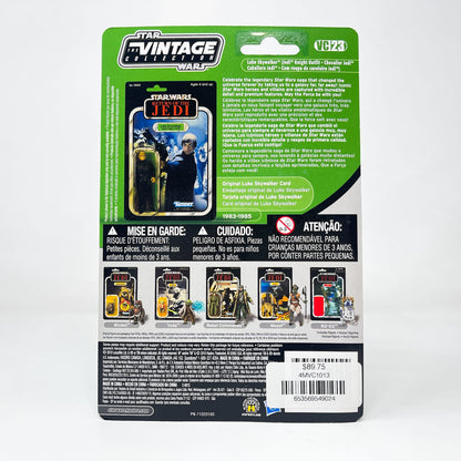 Vintage Hasbro Star Wars Vintage Collection Carded VC023 Luke Skywalker (Jedi Knight Outfit) Canadian Cardback  - The Vintage Collection