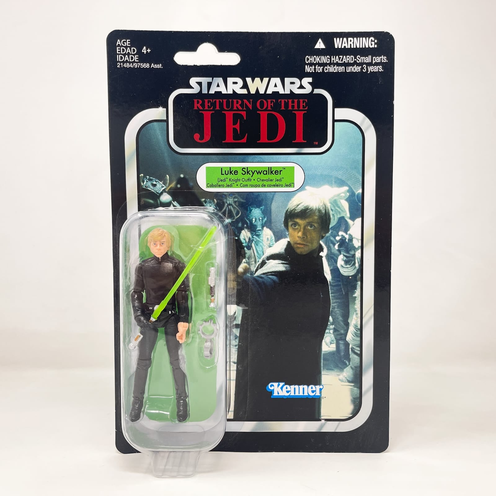 Vintage Hasbro Star Wars Vintage Collection Carded VC023 Luke Skywalker (Jedi Knight Outfit) Canadian Cardback  - The Vintage Collection