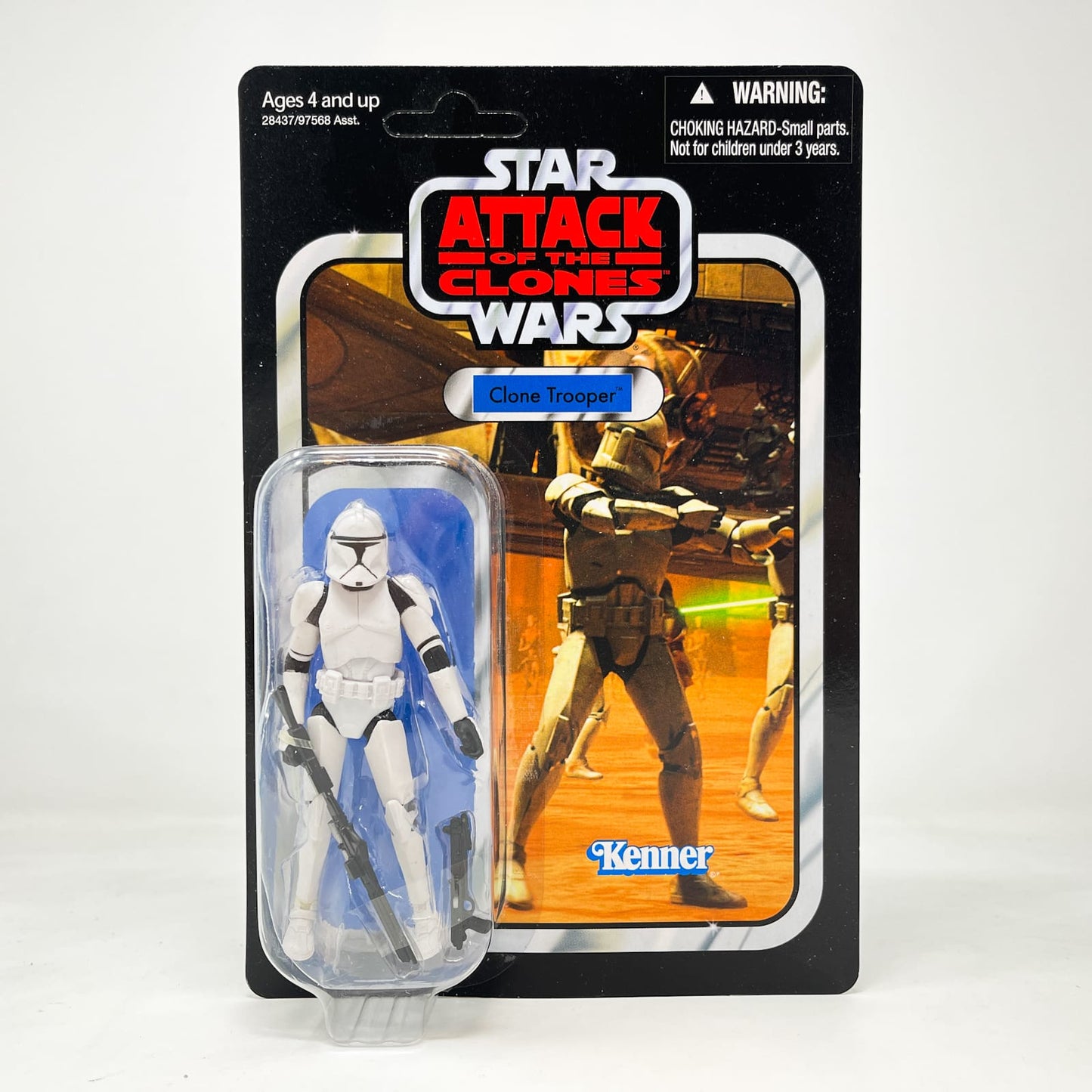 Vintage Hasbro Star Wars Vintage Collection Carded VC045 Clone Trooper - AOTC (2010) Offerless - The Vintage Collection