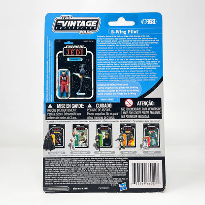 Vintage Hasbro Star Wars Vintage Collection Carded VC063 B-Wing Pilot (Keyan Farlander) Canadian Revenge Cardback 2011 - The Vintage Collection Hasbro Star Wars