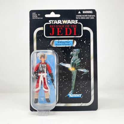 Vintage Hasbro Star Wars Vintage Collection Carded VC063 B-Wing Pilot (Keyan Farlander) Canadian Revenge Cardback 2011 - The Vintage Collection Hasbro Star Wars