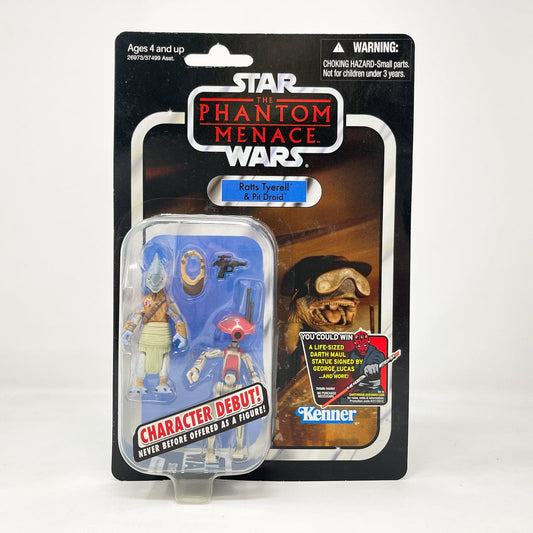 Vintage Hasbro Star Wars Vintage Collection Carded VC077 Ratts Tyerell & Pit Droid (2011) - The Vintage Collection