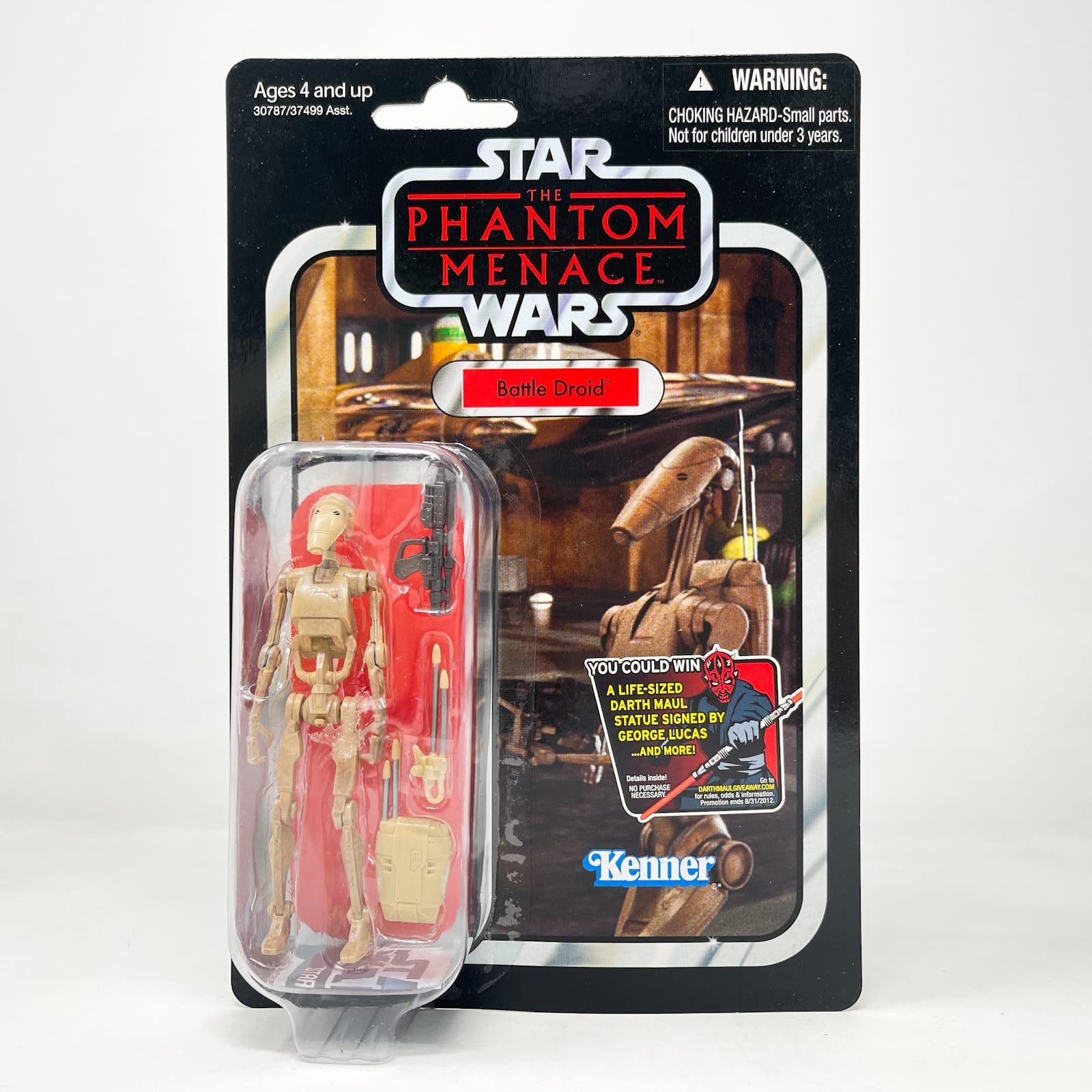 Vintage Hasbro Star Wars Vintage Collection Carded VC078 Battle Droid - TPM (2012) w/ Maul Offer - The Vintage Collection