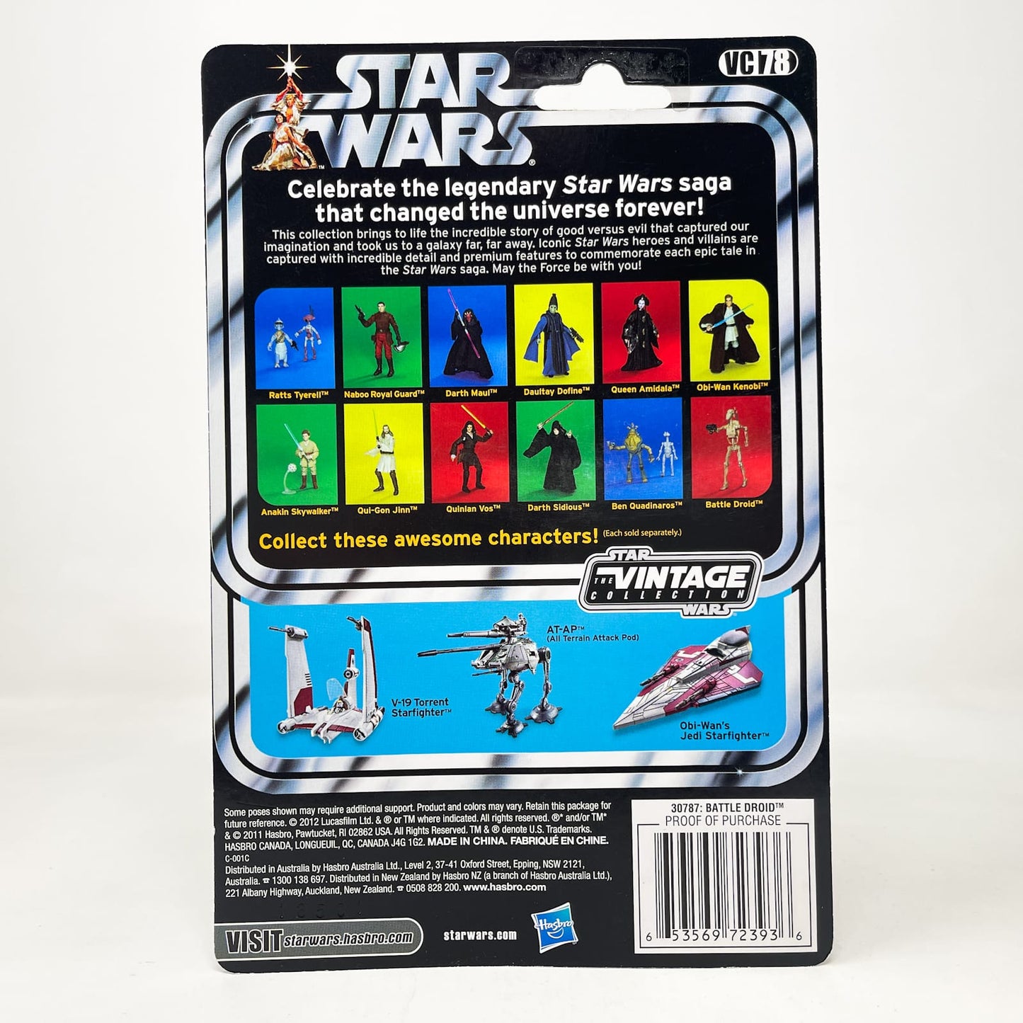 Vintage Hasbro Star Wars Vintage Collection Carded VC078 Battle Droid - TPM (2012) w/ Maul Offer - The Vintage Collection