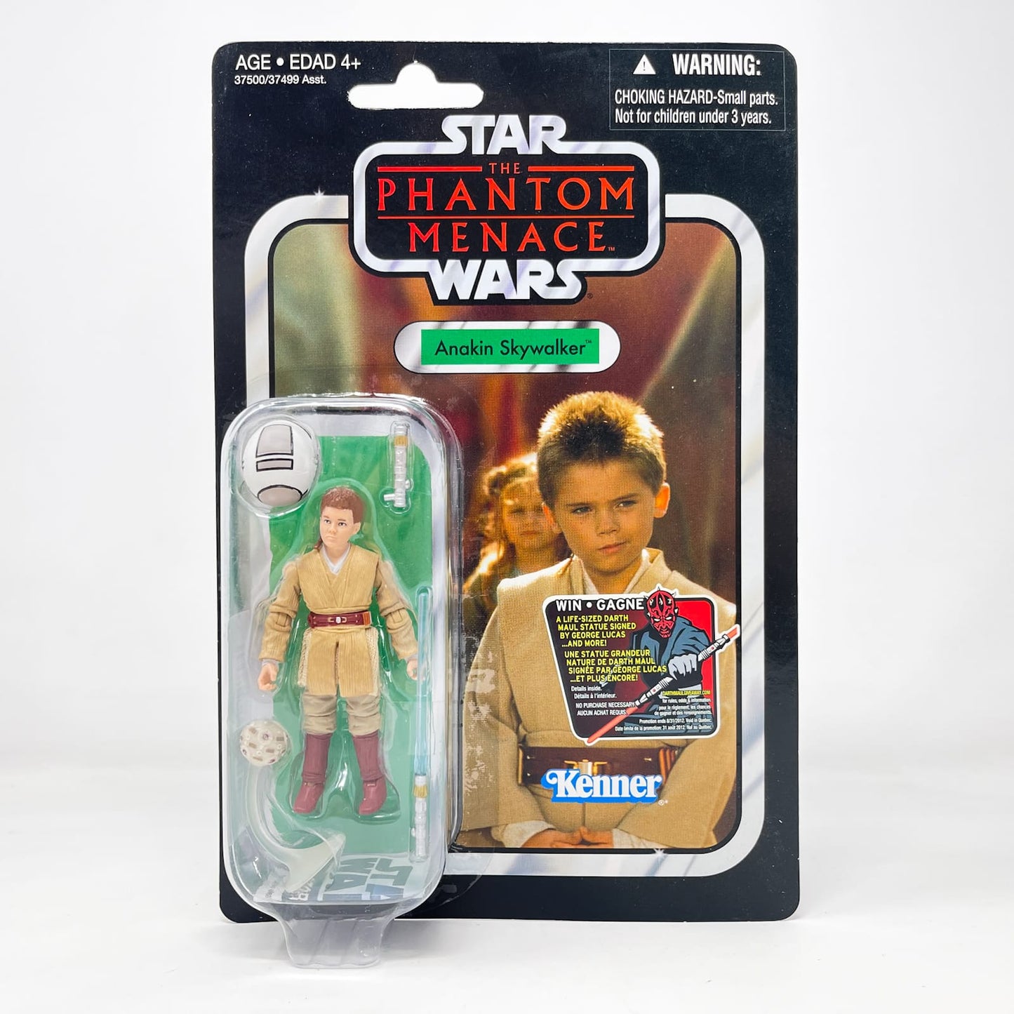 Vintage Hasbro Star Wars Vintage Collection Carded VC080 Anakin Skywalker (TPM) 2012 Canadian Maul Offer - The Vintage Collection Hasbro Star Wars