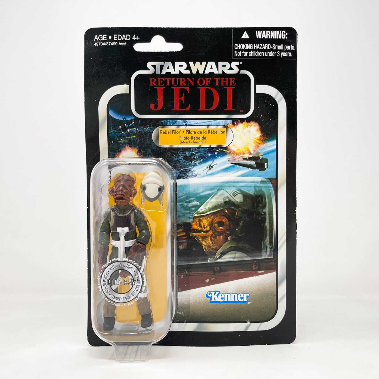 Vintage Hasbro Star Wars Vintage Collection Carded VC091 Rebel Pilot (Mon Calamari) 2012 - Canadian Cardback - Hasbro Vintage Collection