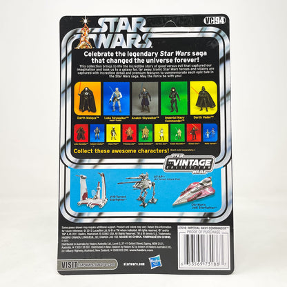 Vintage Hasbro Star Wars Vintage Collection Carded VC094 Imperial Navy Commander (2012) - The Vintage Collection Hasbro Star Wars